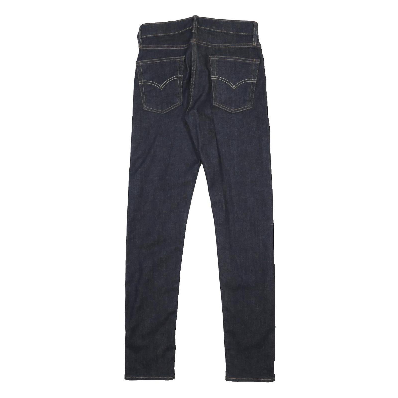 LEVI'S 510 Mens Jeans Blue Slim Skinny Denim Raw W27 L32 Zip Cotton Blend