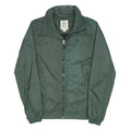 TIMBERLAND Mens Green S Nylon Zip Jacket Plain Lightweight Windbreaker
