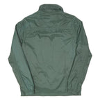 TIMBERLAND Mens Green S Nylon Zip Jacket Plain Lightweight Windbreaker