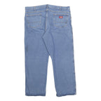 DICKIES Mens Jeans Blue Regular Straight Denim Medium W41 L29 Durable Workwear