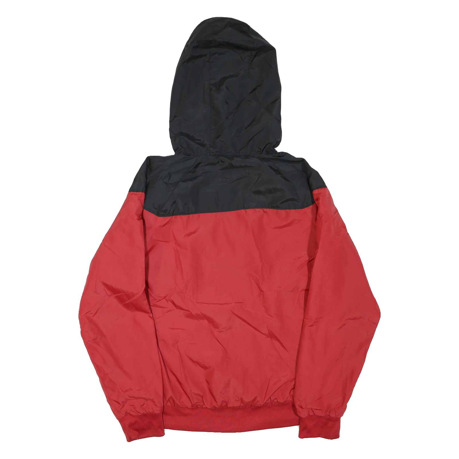 UMBRO Mens Black & Red Zip Hooded Polyester Blend Jacket M Sportswear