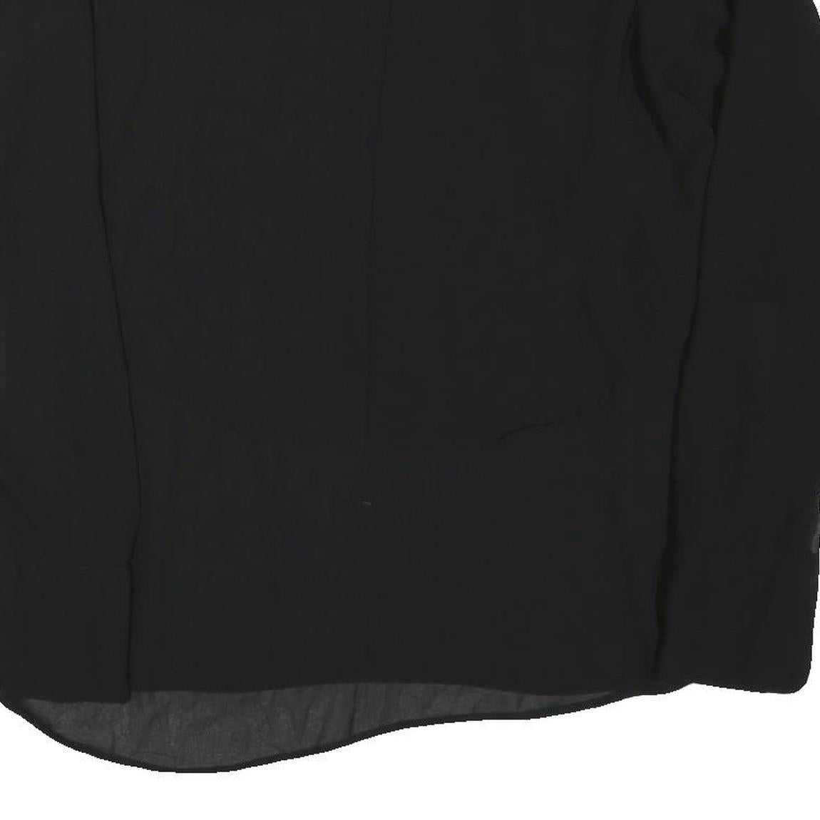 ZARA Womens Black Basic Long Sleeve Round Neck Top M Lightweight