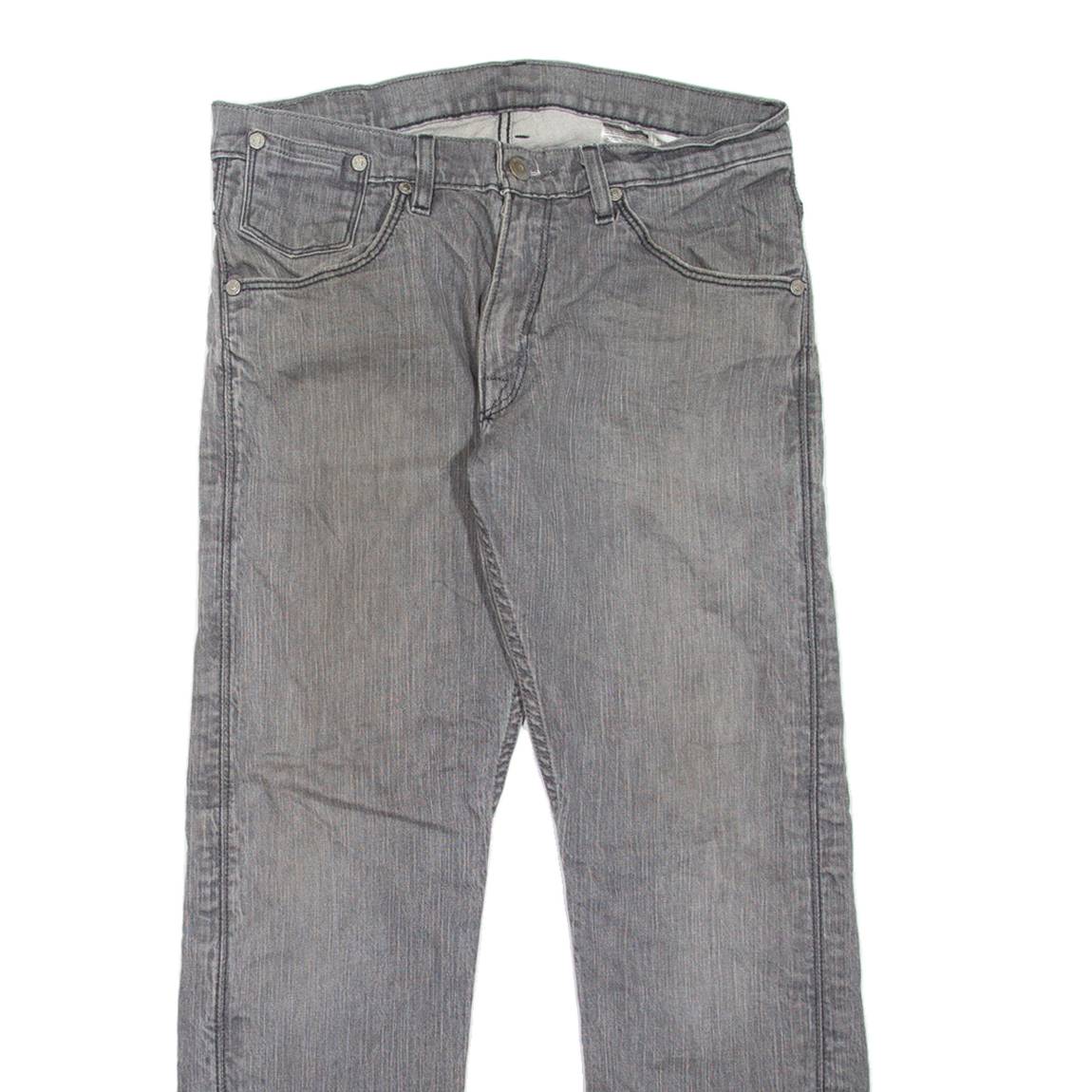 LEVI'S 514 Jeans Mens Grey Slim Straight W30 L30