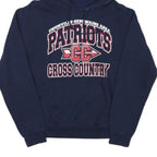 Mens Navy Blue Patriots Cross Country Hoodie M Cotton Blend