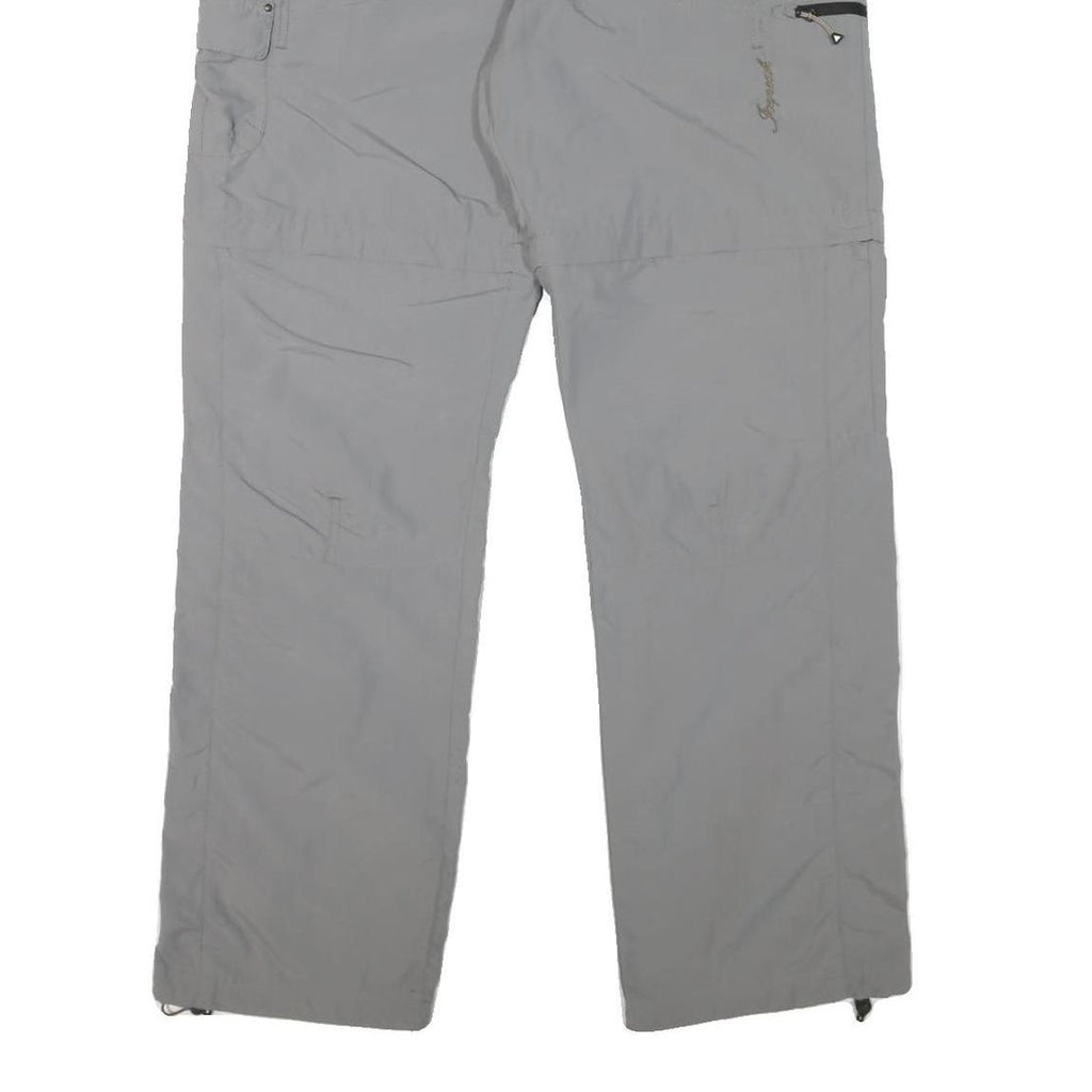 ICEPEAK Womens Polyester Blend Grey Regular Fit Straight Leg Trousers W34 L31