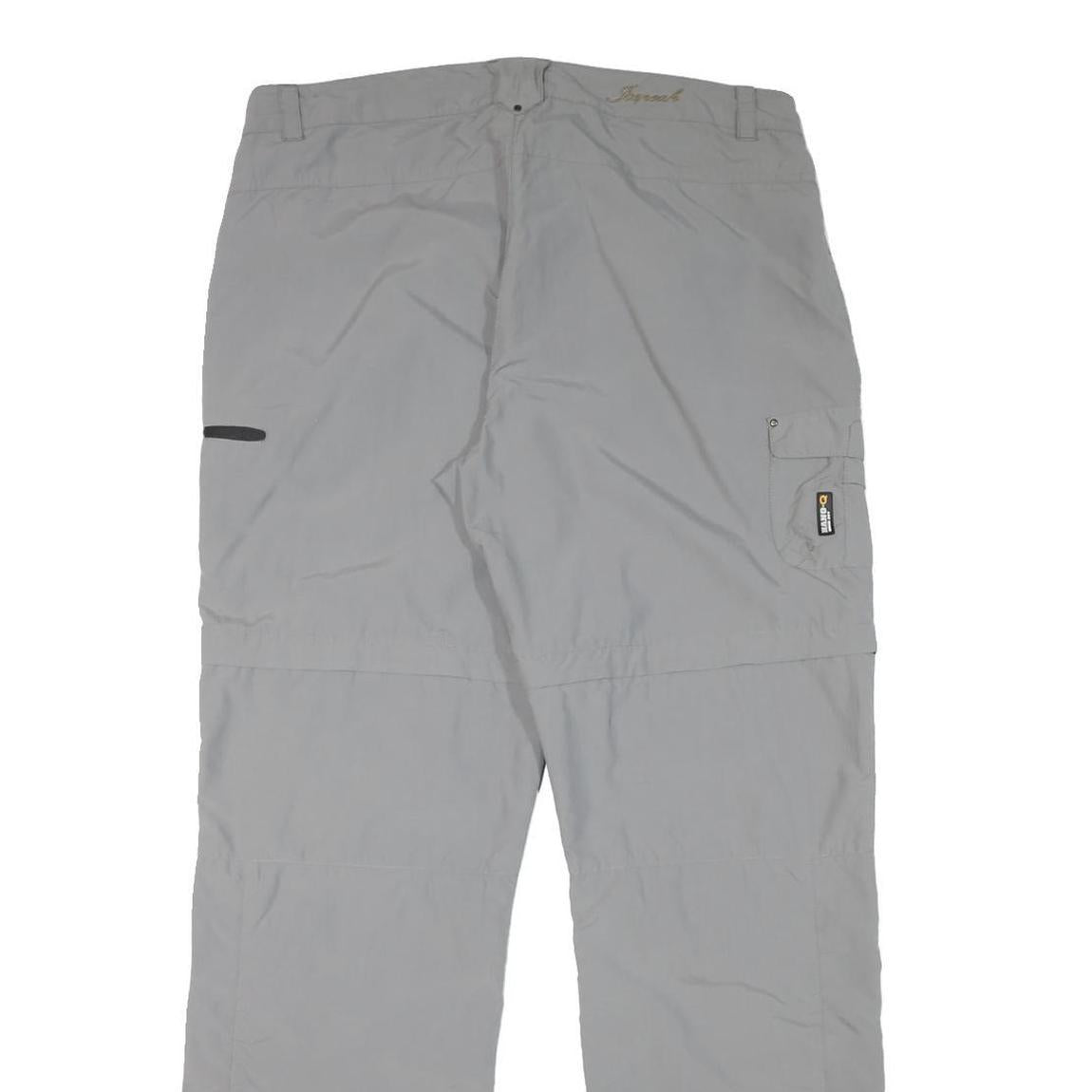 ICEPEAK Womens Polyester Blend Grey Regular Fit Straight Leg Trousers W34 L31