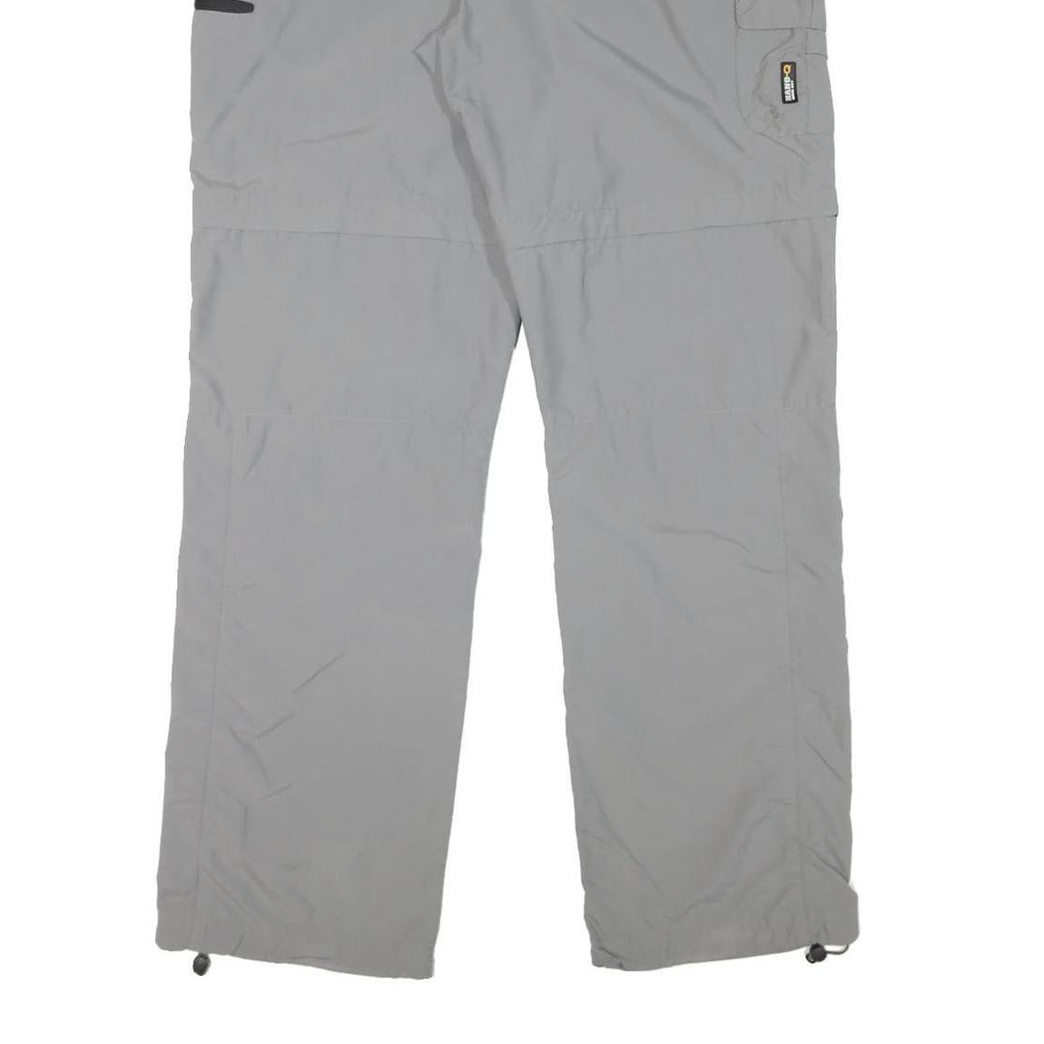 ICEPEAK Womens Polyester Blend Grey Regular Fit Straight Leg Trousers W34 L31