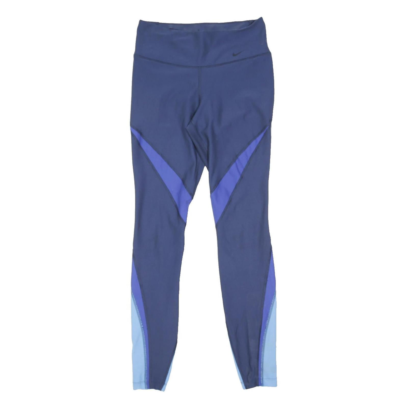 NIKE Mens Joggers Blue & Light Blue Slim Tapered XS W28 L5 Athletic Leggings
