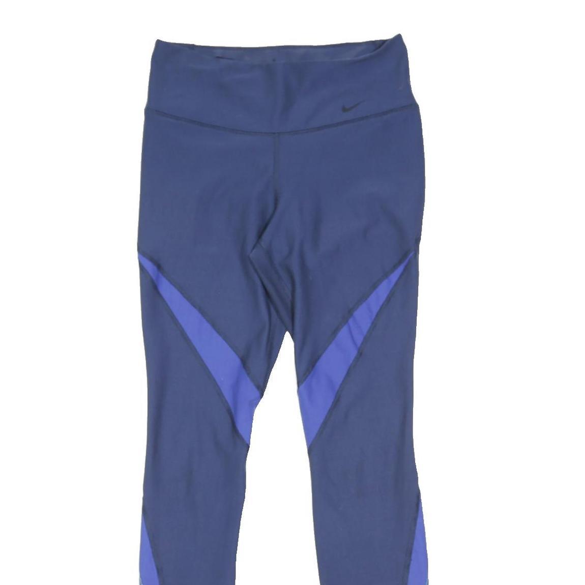 NIKE Mens Joggers Blue & Light Blue Slim Tapered XS W28 L5 Athletic Leggings