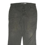 CARHARTT Mens Cotton Black Relaxed Straight Trousers W38 L32 Workwear Utility