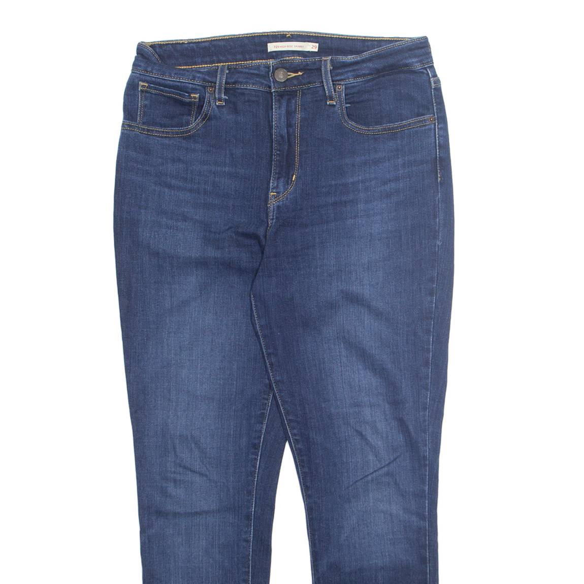 LEVI'S 721 Womens Jeans Blue Slim Skinny W29 L26