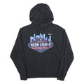 NIKE Mens Black Neon Lights Pullover Hoodie M 2021 Las Vegas Cotton Blend