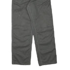 CARHARTT Mens Cotton Blend Regular Black Trousers W32 L30 Workwear Zip Closure