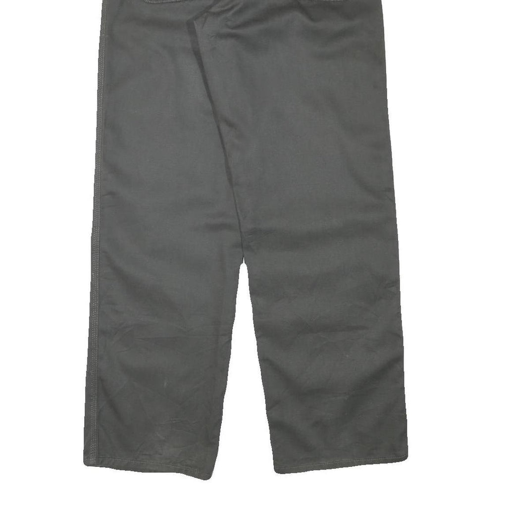 CARHARTT Mens Cotton Blend Regular Black Trousers W32 L30 Workwear Zip Closure