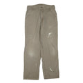 CARHARTT Mens Cotton Blend Brown Regular Straight Trousers W34 L34 Workwear