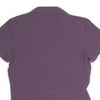 MAMMUT Womens Purple Shirt Short Sleeve Collared Size M Outdoor Performance Top