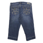KUT Womens Denim Blue Shorts UK 10 W30 Cropped Capri Casual