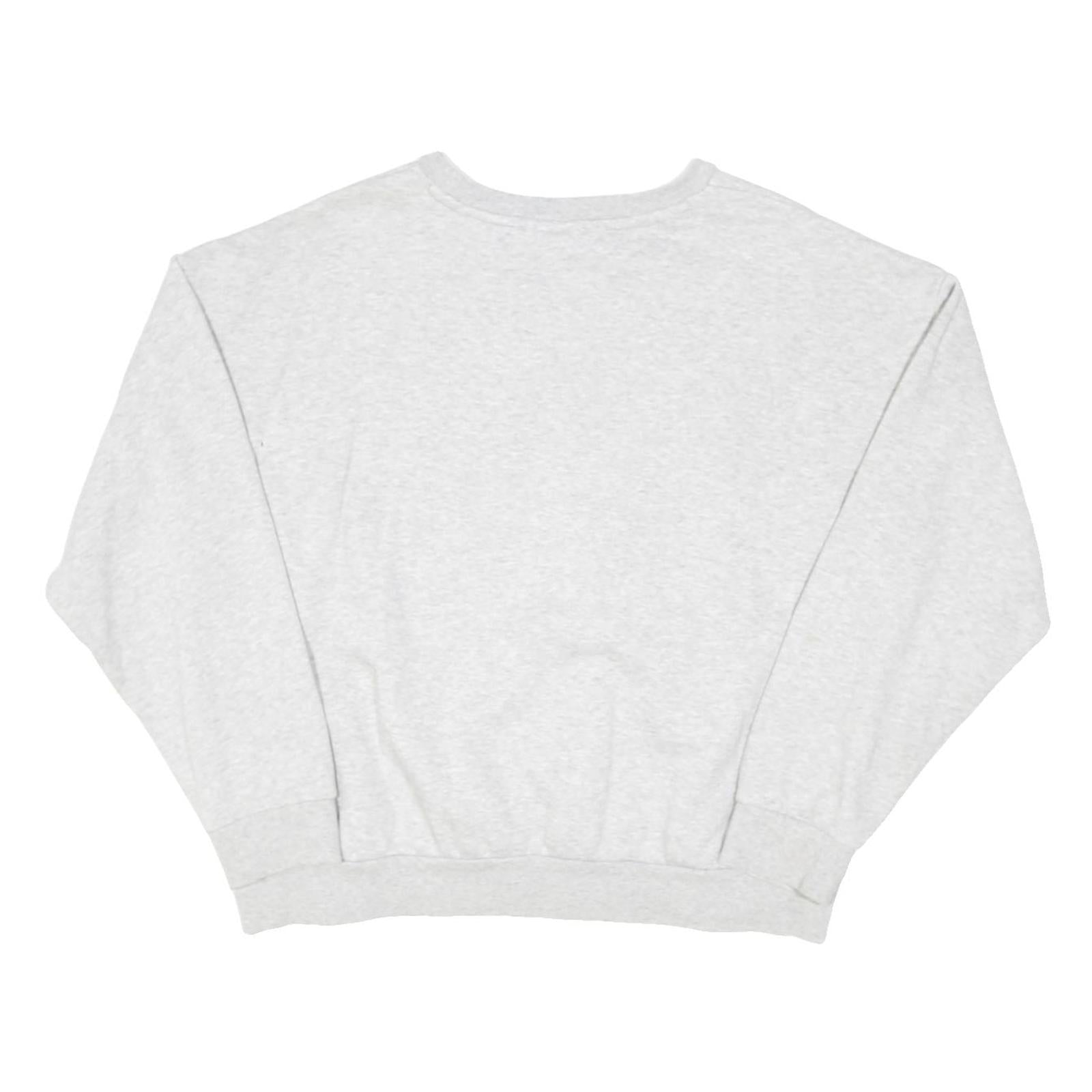 PUMA Womens Grey Cotton Blend Crew Neck XL Sweatshirt Casual Printed Logo