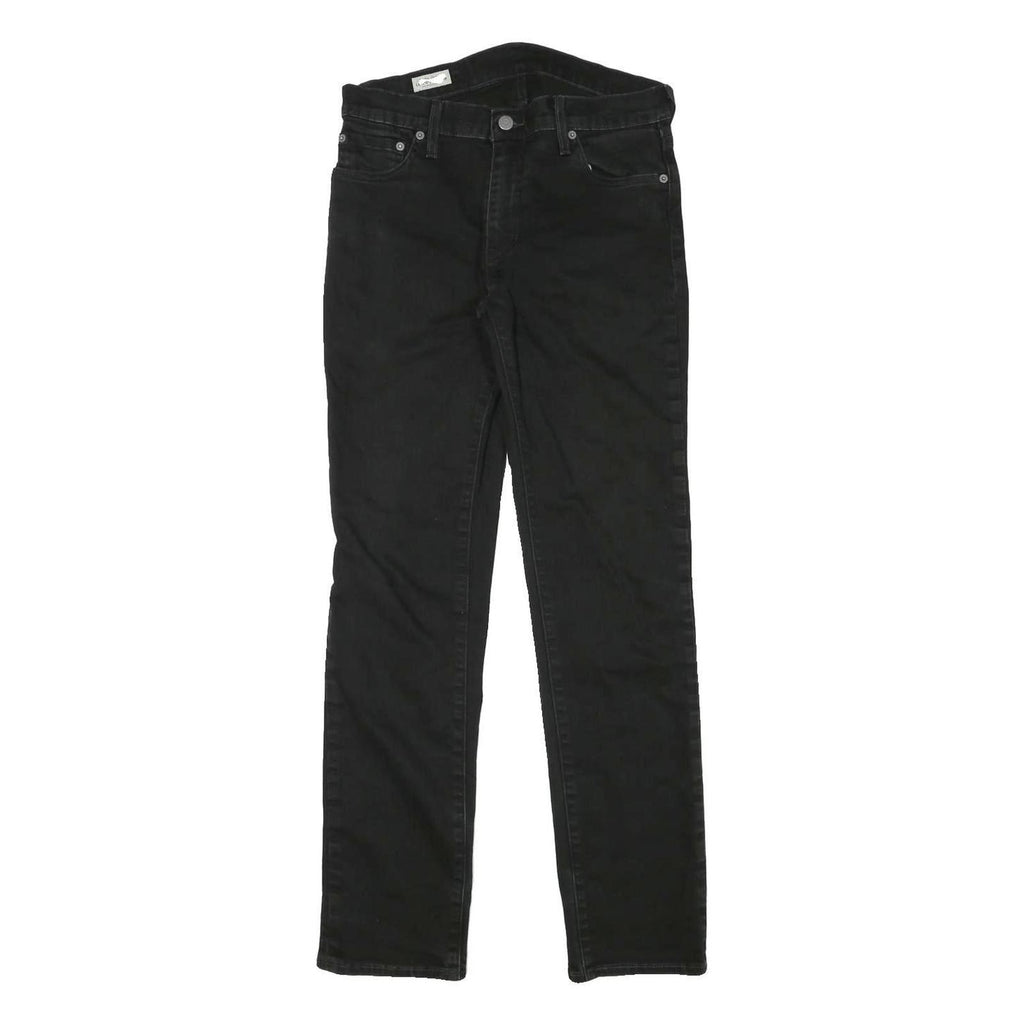 LEVI'S Mens Black Slim Jeans Denim W29 L30 Classic Zip Pocket Detail