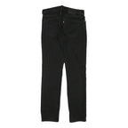 LEVI'S Mens Black Slim Jeans Denim W29 L30 Classic Zip Pocket Detail