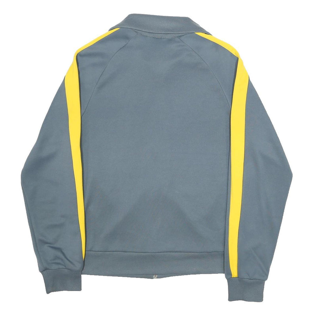 PUMA Mens Grey & Yellow Zip Jacket M Cotton Blend Track Sportswear