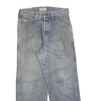 CARHARTT Womens Regular Blue Denim Cotton Blend Jeans W30 L28 Button Closure