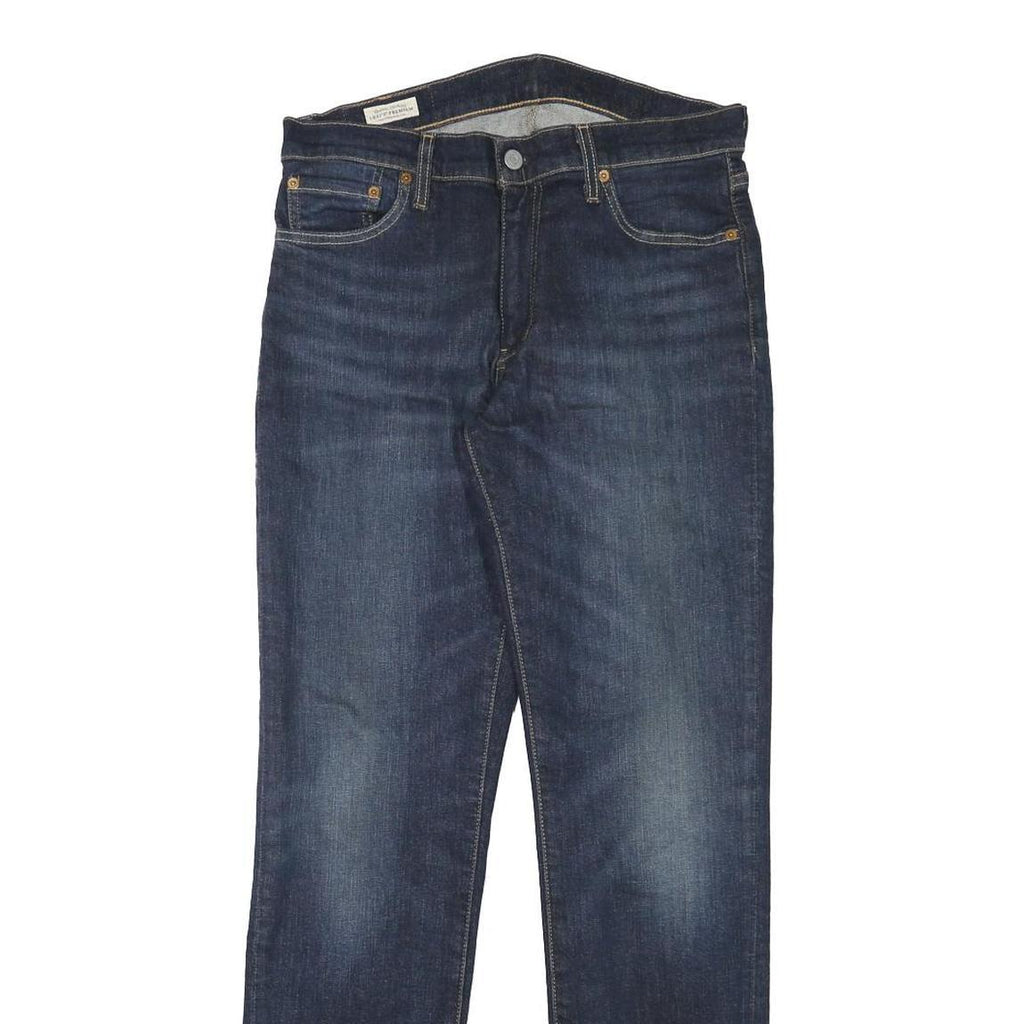 LEVI'S Mens Regular Blue Denim Raw Jeans W30 L30 Classic Zip Closure