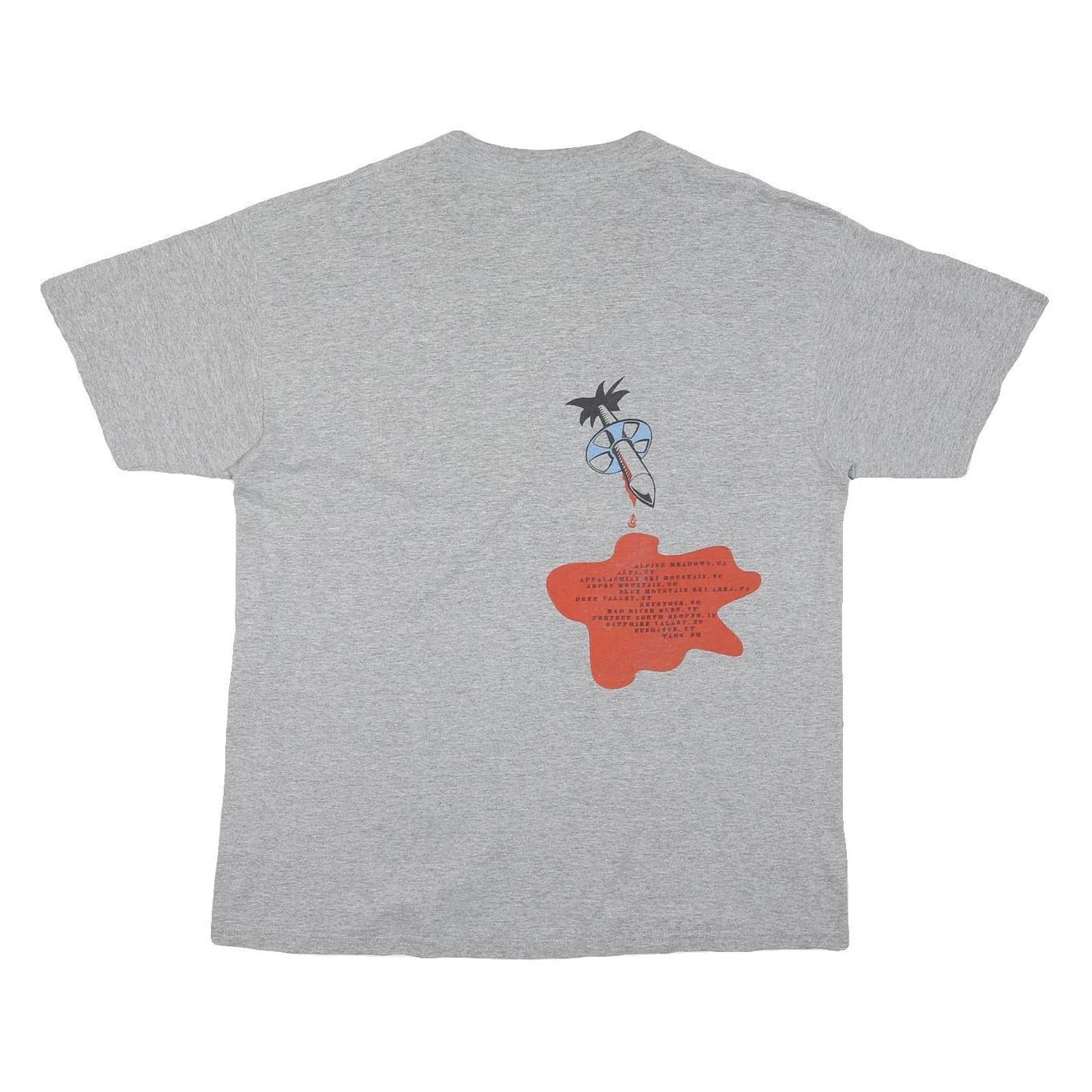 LEE Mens Grey Graphic T-Shirt L Short Sleeve Crew Neck Casual Cotton Blend