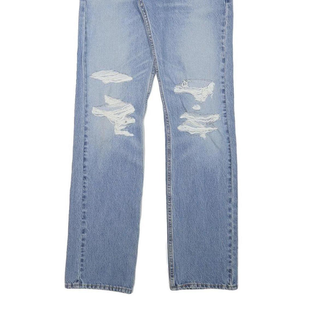 LEVI'S Mens Jeans Blue Regular Straight Denim Light W29 L32 Distressed