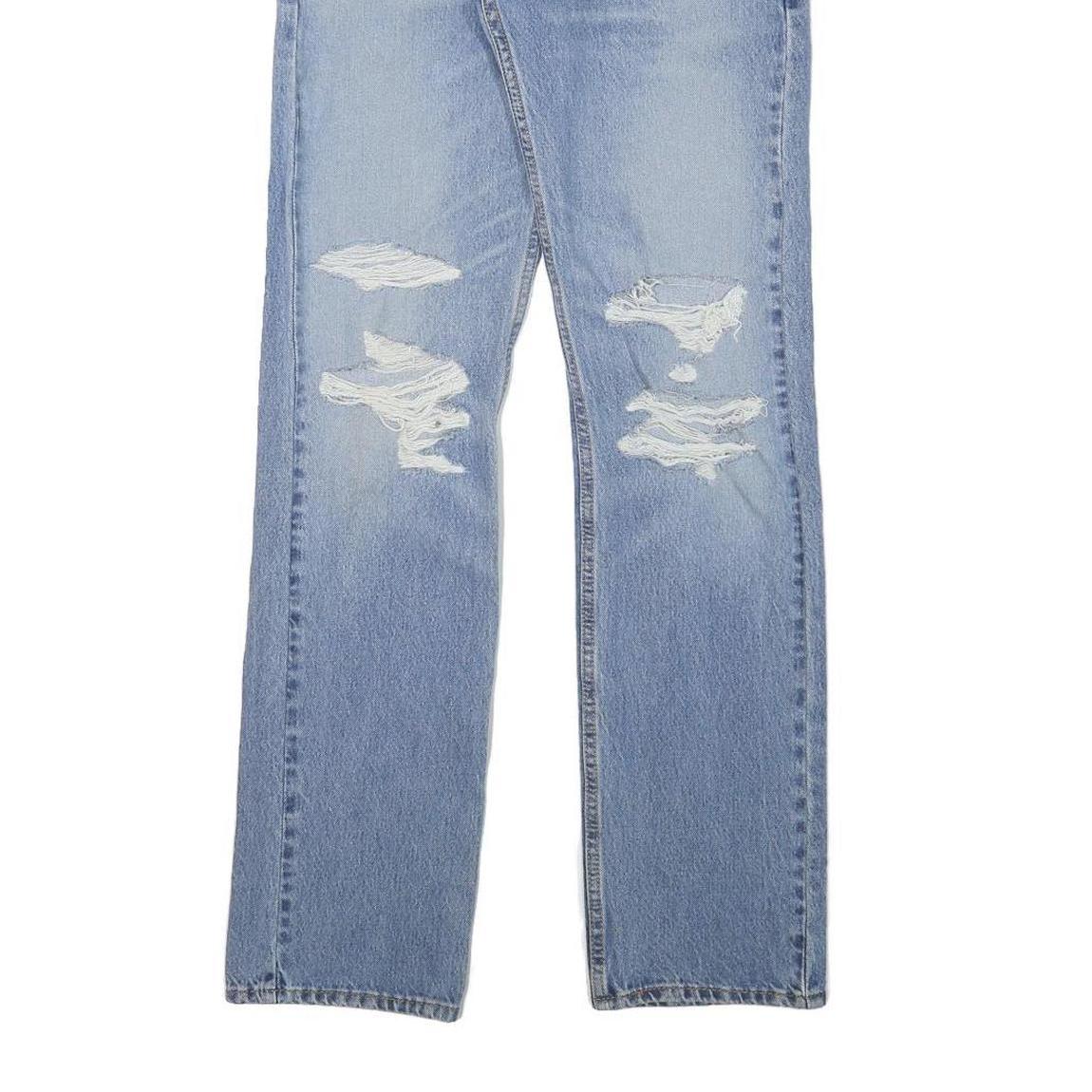 LEVI'S Mens Jeans Blue Regular Straight Denim Light W29 L32 Distressed