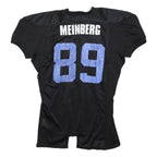 NIKE Mens Black & Blue Helena 89 Football Shirt L Short Sleeve V-Neck Athletic
