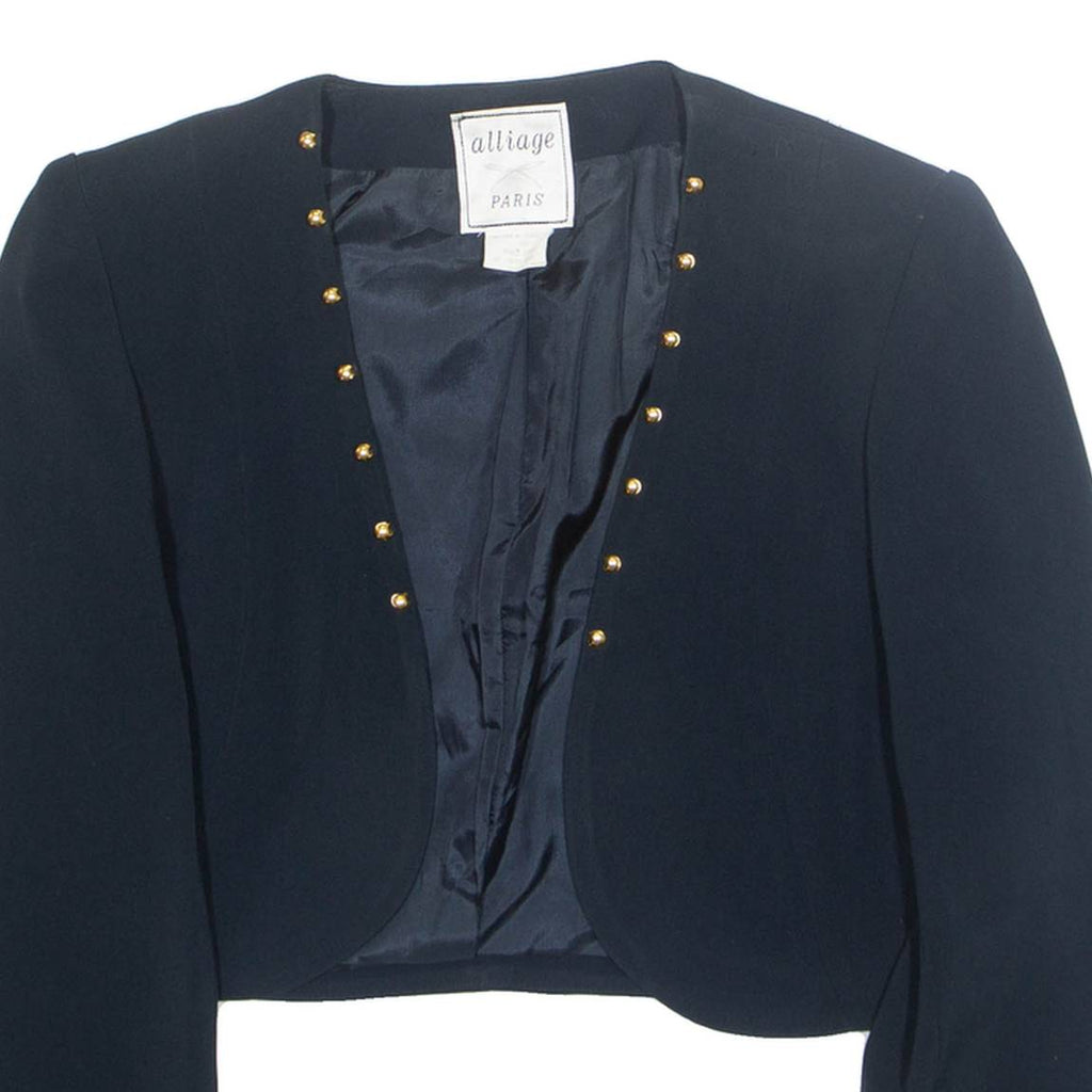 ALLIAGE Womens Blazer Jacket Blue M