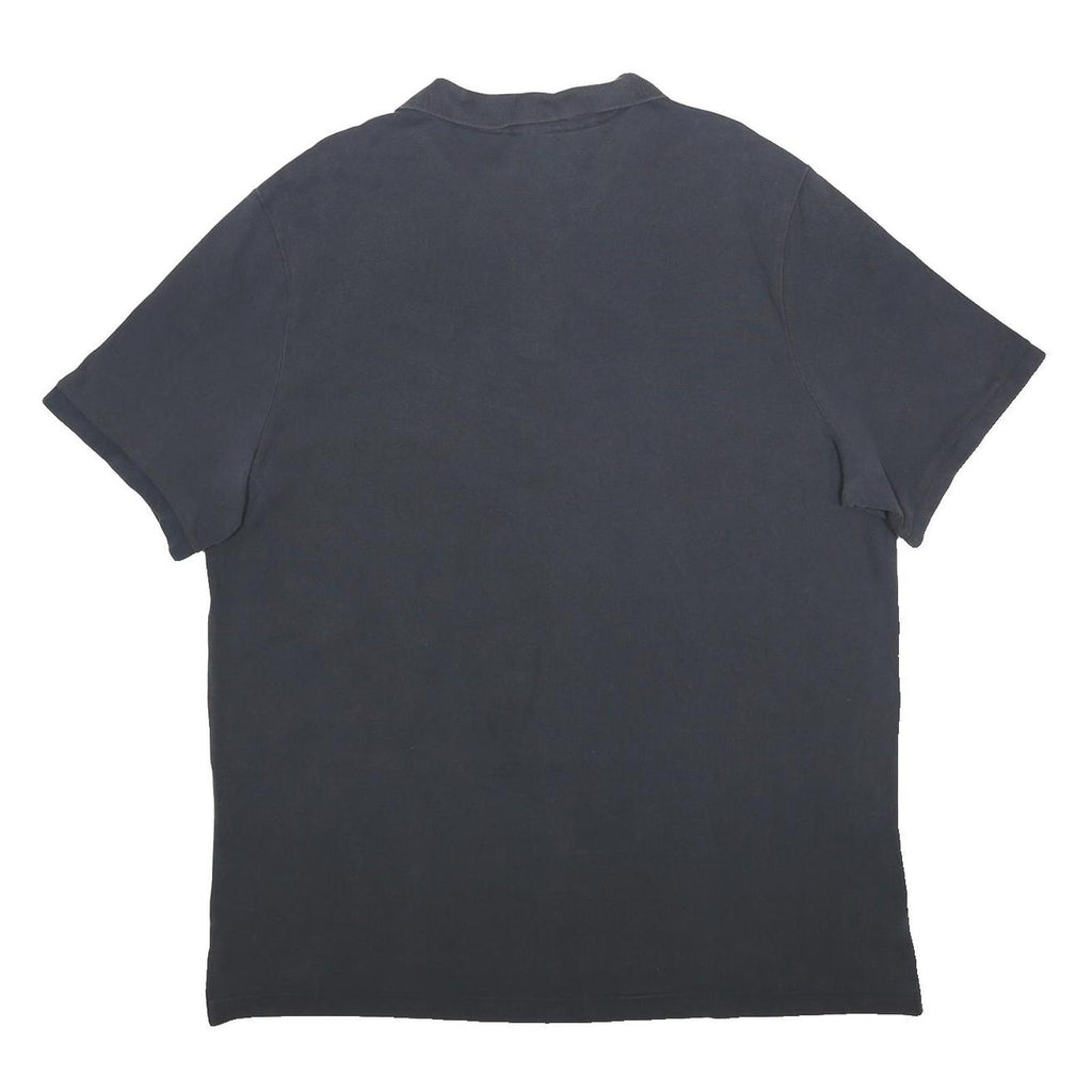 NIKE Mens Black Polo Shirt 2XL Cotton Blend Short Sleeve Plain Classic