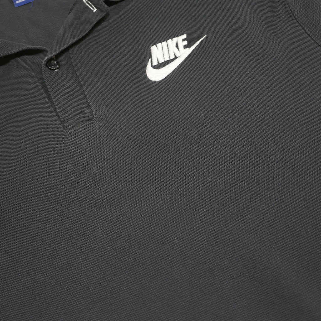 NIKE Mens Black Polo Shirt 2XL Cotton Blend Short Sleeve Plain Classic