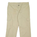DICKIES Cargo Workwear Womens Trousers Beige Relaxed Straight W36 L30
