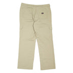 DICKIES Cargo Workwear Womens Trousers Beige Relaxed Straight W36 L30