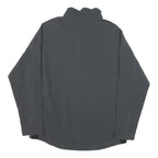 NIKE Mens Grey Jacket L Polyester Blend Zip Plain Lightweight Sportswear