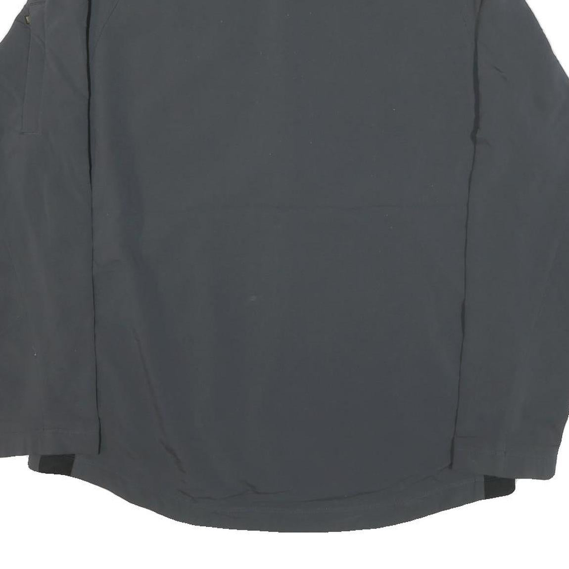 NIKE Mens Grey Jacket L Polyester Blend Zip Plain Lightweight Sportswear