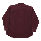 ROPER Mens Maroon Shirt XL Cotton Blend Casual Button Up Long Sleeve Western
