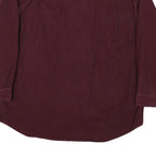 ROPER Mens Maroon Shirt XL Cotton Blend Casual Button Up Long Sleeve Western