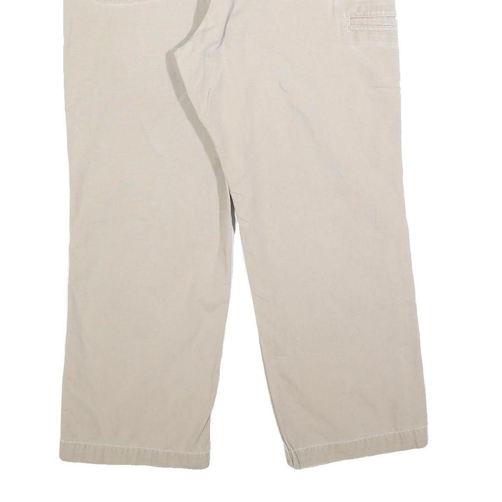 CARHARTT Mens Cotton Blend Beige Relaxed Straight Trousers W40 L28 Workwear