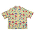 ROSEWOOD Womens Yellow Floral Printed Shirt Short Sleeve Collar L Floral Print