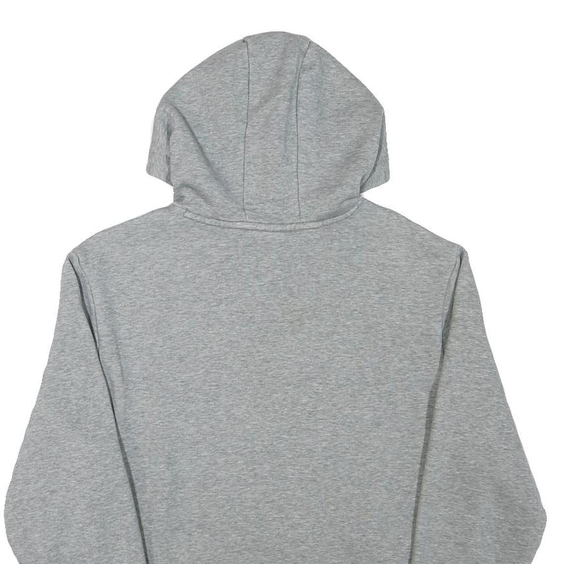 PUMA Mens Grey Pullover Hoodie S Cotton Blend Logo Print Casual