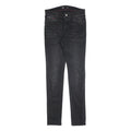 TOMMY HILFIGER Mens Black Slim Skinny Denim Jeans Cotton Blend W30 L34 Zip