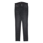 TOMMY HILFIGER Mens Black Slim Skinny Denim Jeans Cotton Blend W30 L34 Zip