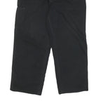 CARHARTT Mens Regular Black Cotton Blend Zip Regular Fit Trousers W40 L28