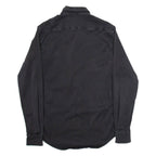REPLAY Mens Plain Shirt Black Long Sleeve S