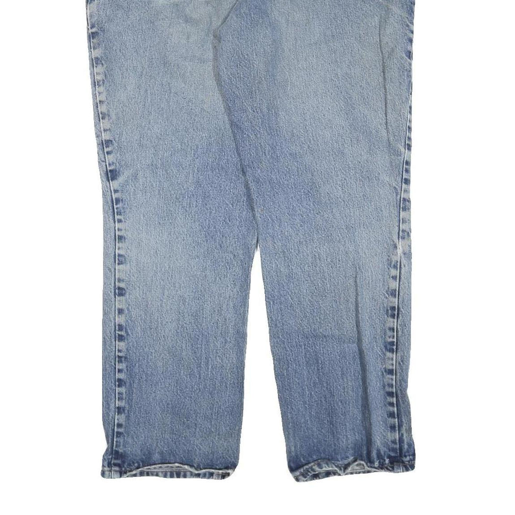 CARHARTT Mens Blue Regular Fit Denim Jeans W38 L30 Workwear Cotton Blend Zip