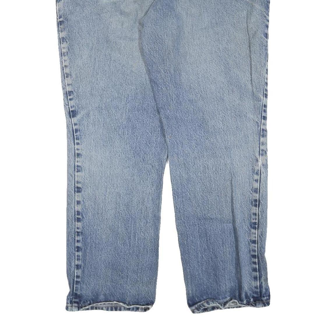 CARHARTT Mens Blue Regular Fit Denim Jeans W38 L30 Workwear Cotton Blend Zip