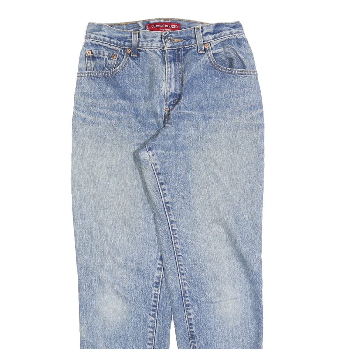 LEVI'S 550 Tapered Womens Jeans Blue Relaxed Denim Medium W28 L28 Classic Style